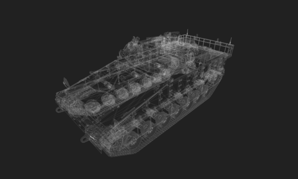 장갑차 와이어프레임